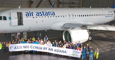 Air Astana провела первый C-check Airbus A320neo