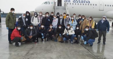 Air Astana возвратила домой кадетов Морской академии